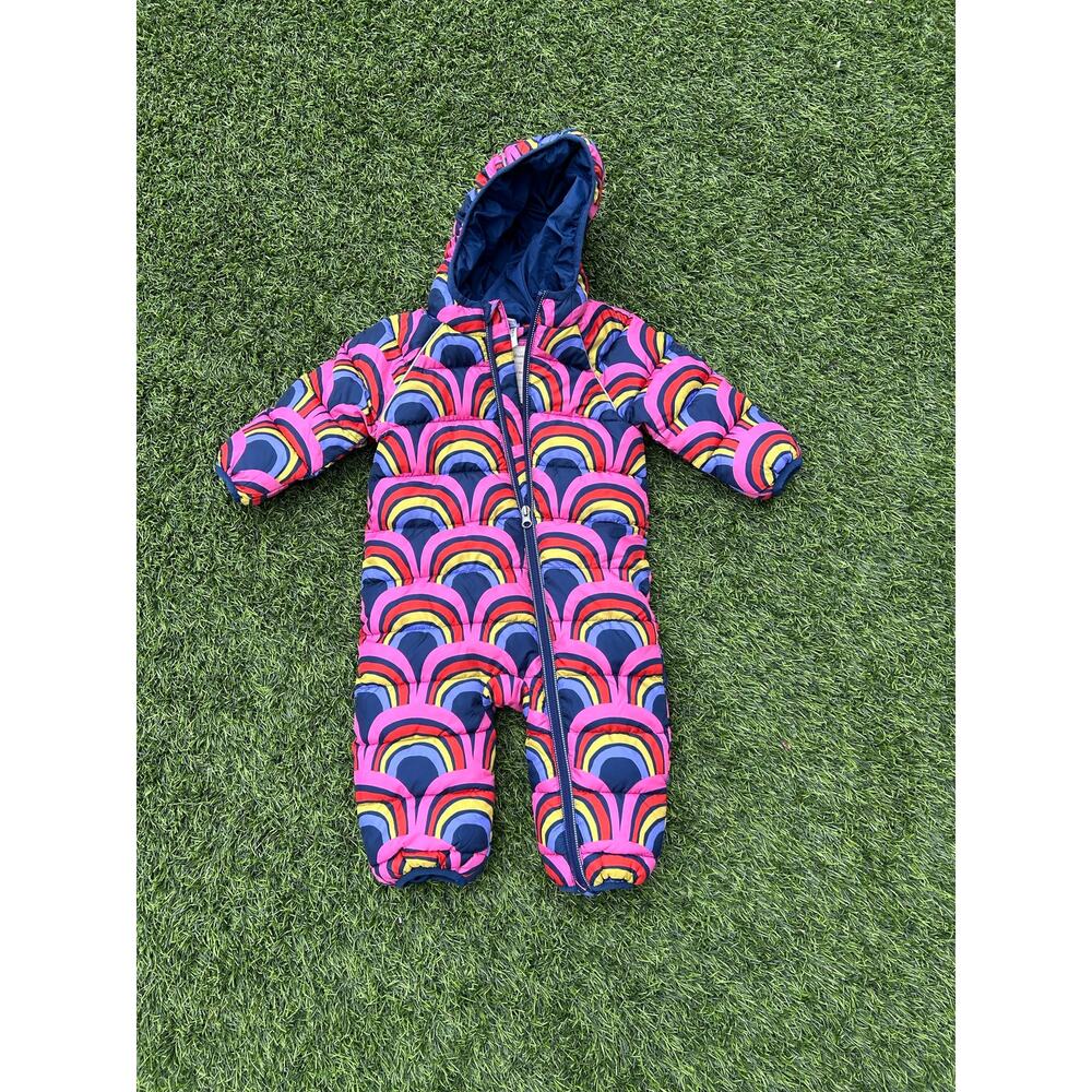 Hanna Andersson printed baby snowsuit size 6-12 months